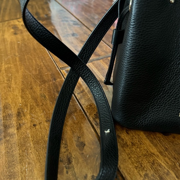 Kate Spade Marti Women's Shoulder Large Bucket Handbag - Black/Gold - Picture 7 of 12